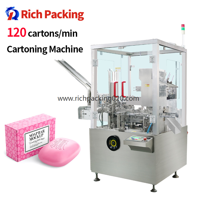 ZH 120 CE cGMP Automatic Soap Cartoning Box Packing machine