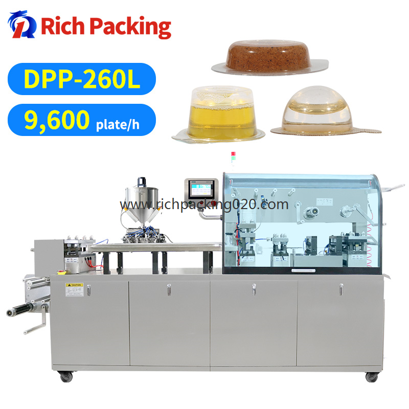 DPP-260S In Stock 3 Years Warranty Automatic Packaging Honey Butter Oil Sauce Jam Blister Packing Machine