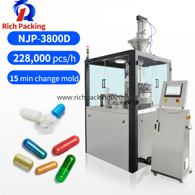 Njp 3800D Pharmaceutical Automtic Pill Hard Gel Capsule Filling Machine
