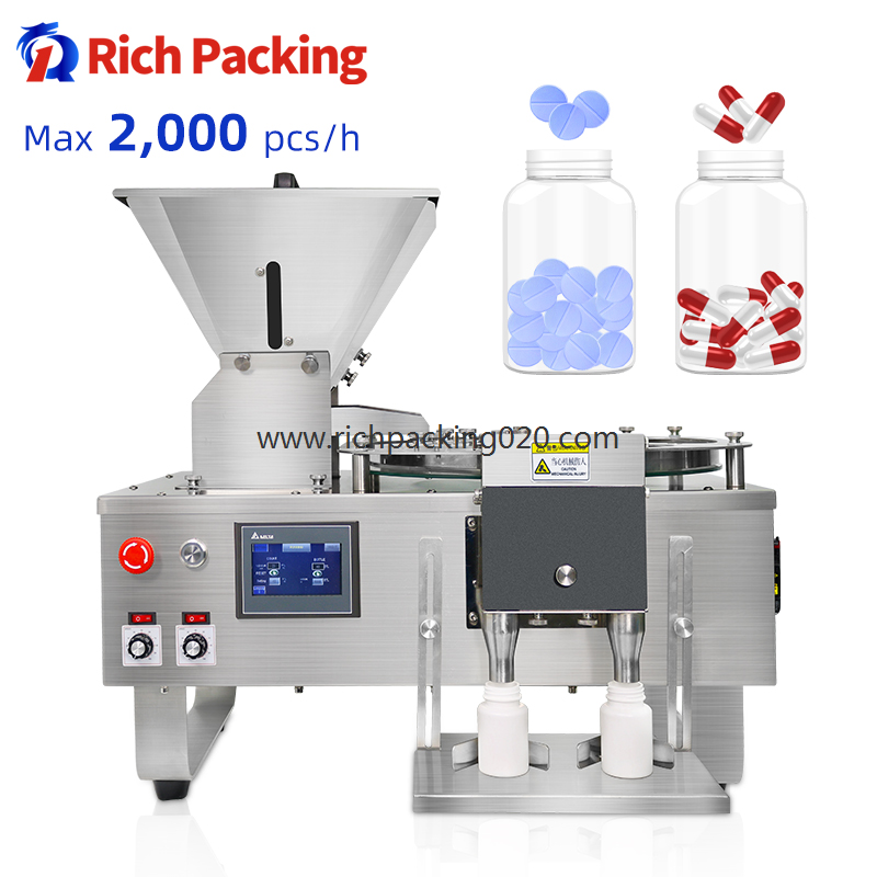 In Stock Pharmacy Tabletop Semi Automatic Pill Capsule Tablet Counting Counter Machine