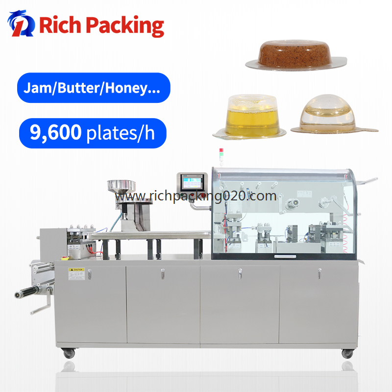 DPP-260s Plate Liquid Butter Honey Sauce Automatic Blister Packing Machine