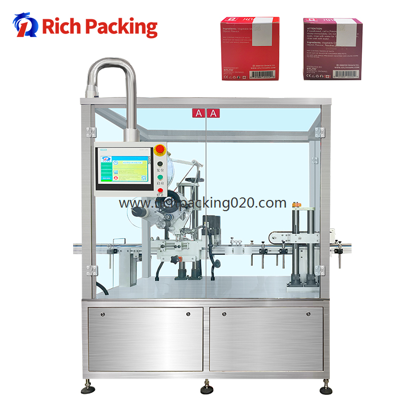 Automatic High-Speed Box Positioning Labeller Double-Sided Sealing Diagonal Labeling Machine