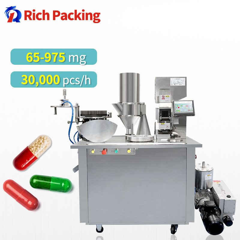 CGN 208 Semi Automatic Hard Gelatin Empty Capsule Powder Filling Machine