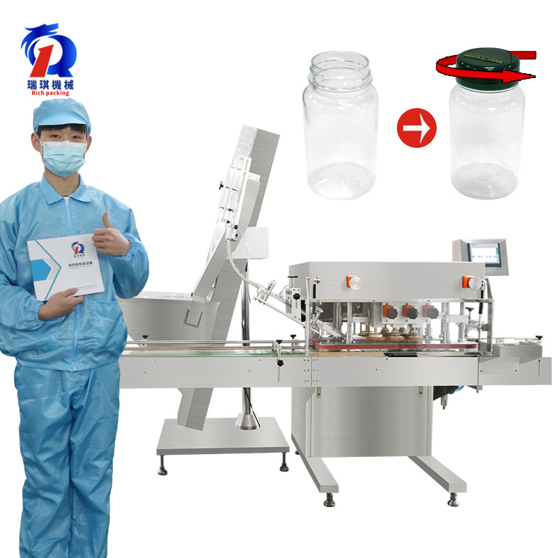 RQ-XGJ-120 High Speed automatic jar and bottle screw Capping Machine