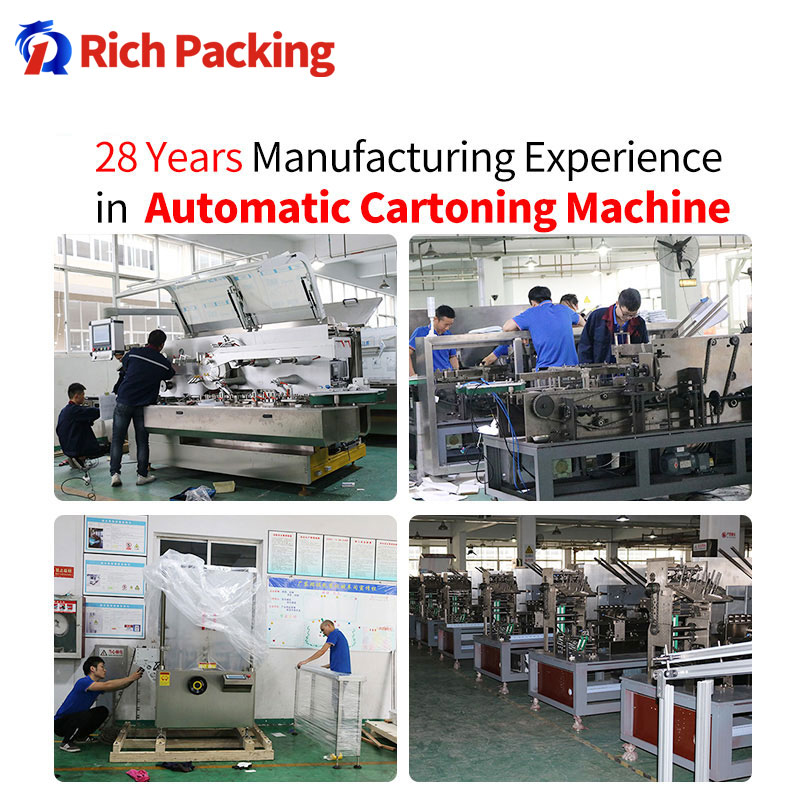 ZH-120 CE cGMP Automatic Facial Mask Box Packing Cartoning Machine