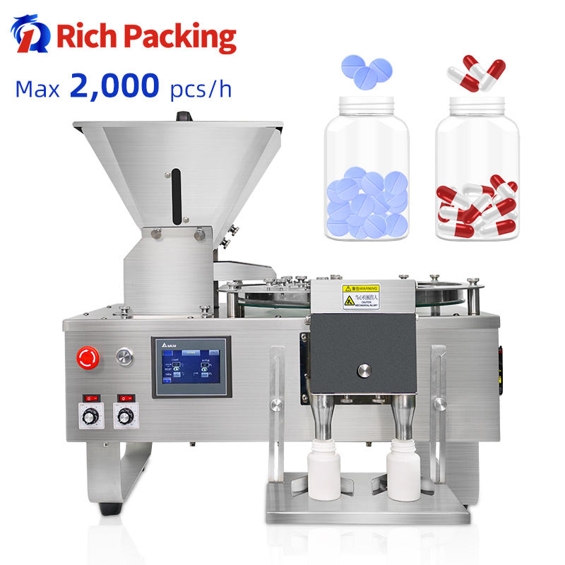 In Stock Pharmacy Tabletop Semi Automatic Pill Capsule Tablet Counting Counter Machine