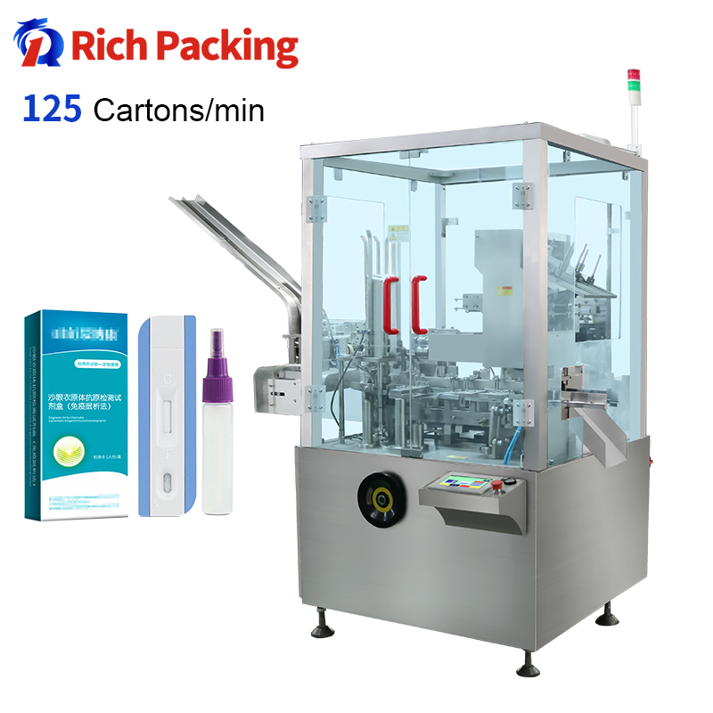 ZH-120L Antigen Detection Reagent Sachet Cartoning Machine