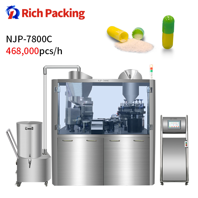 CE GMP Full Automatic High Speed NJP-7800C Pharmaceutical Capsule Filling Machine