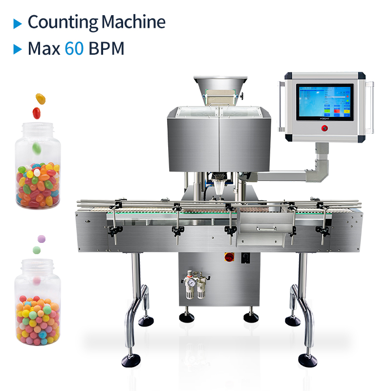 8 Lane Bottling Tablet Capsule Visual Counting Machine